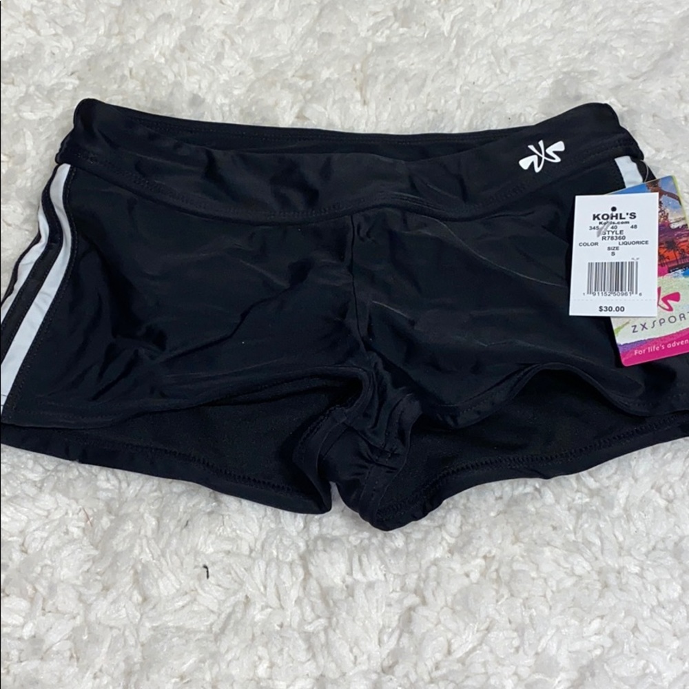 Black White Stripe Spandex